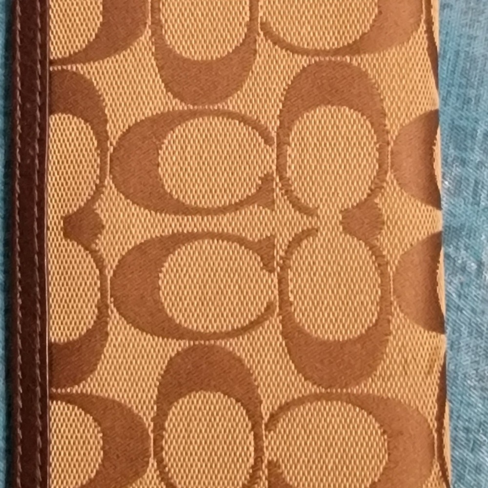 Coach checkbook cover